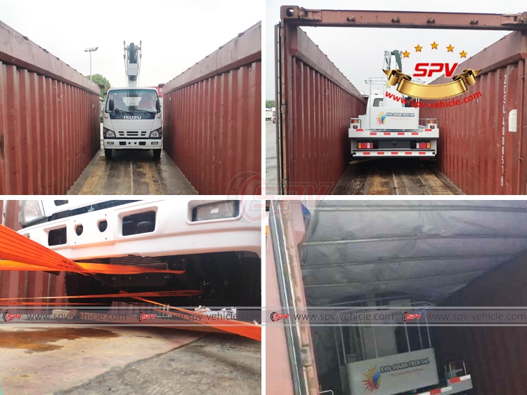 16 m Aerial Beamlift Truck ISUZU - Loading 16 m Aerial Beamlift Truck ISUZU - Loading